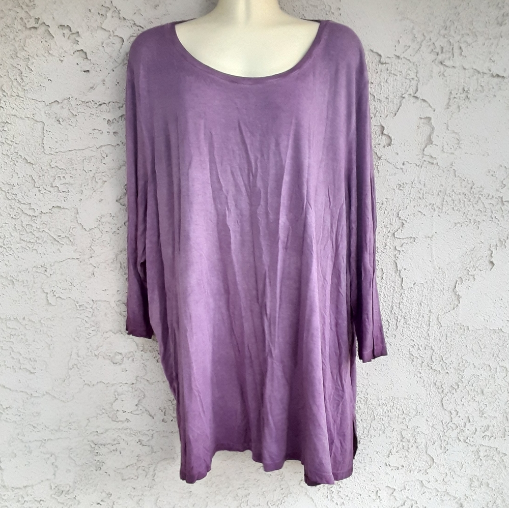 NORDSTROM RACK 3X Grape Brandy Women Blouse top